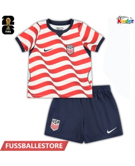 Günstige Vereinigte Staaten Heimtrikotsatz Kinder WM 2026 Kurzarm (+ Kurze Hosen)